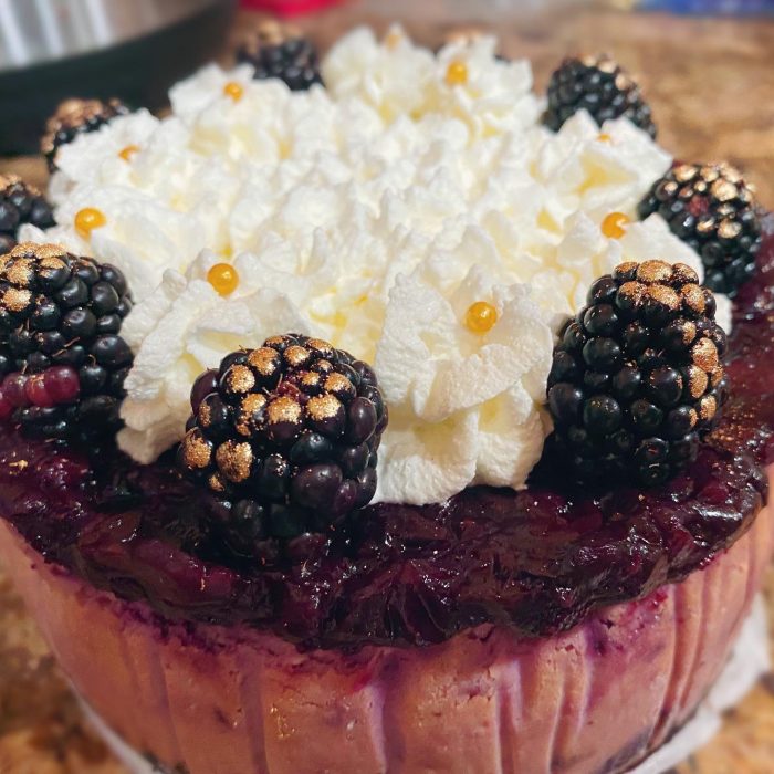 Black Forest & Blackberry Cheesecake